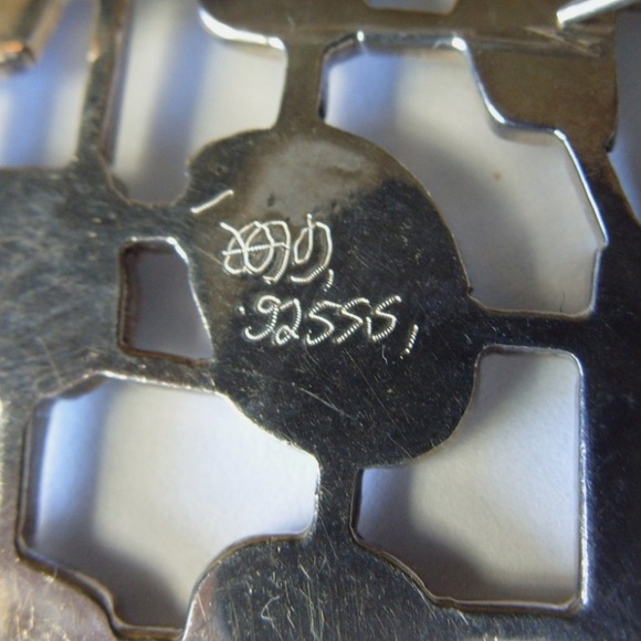 1950’s Vintage Uni David-Andersen sterling silver and enamel "Spring" brooch - Picture 3 of 5